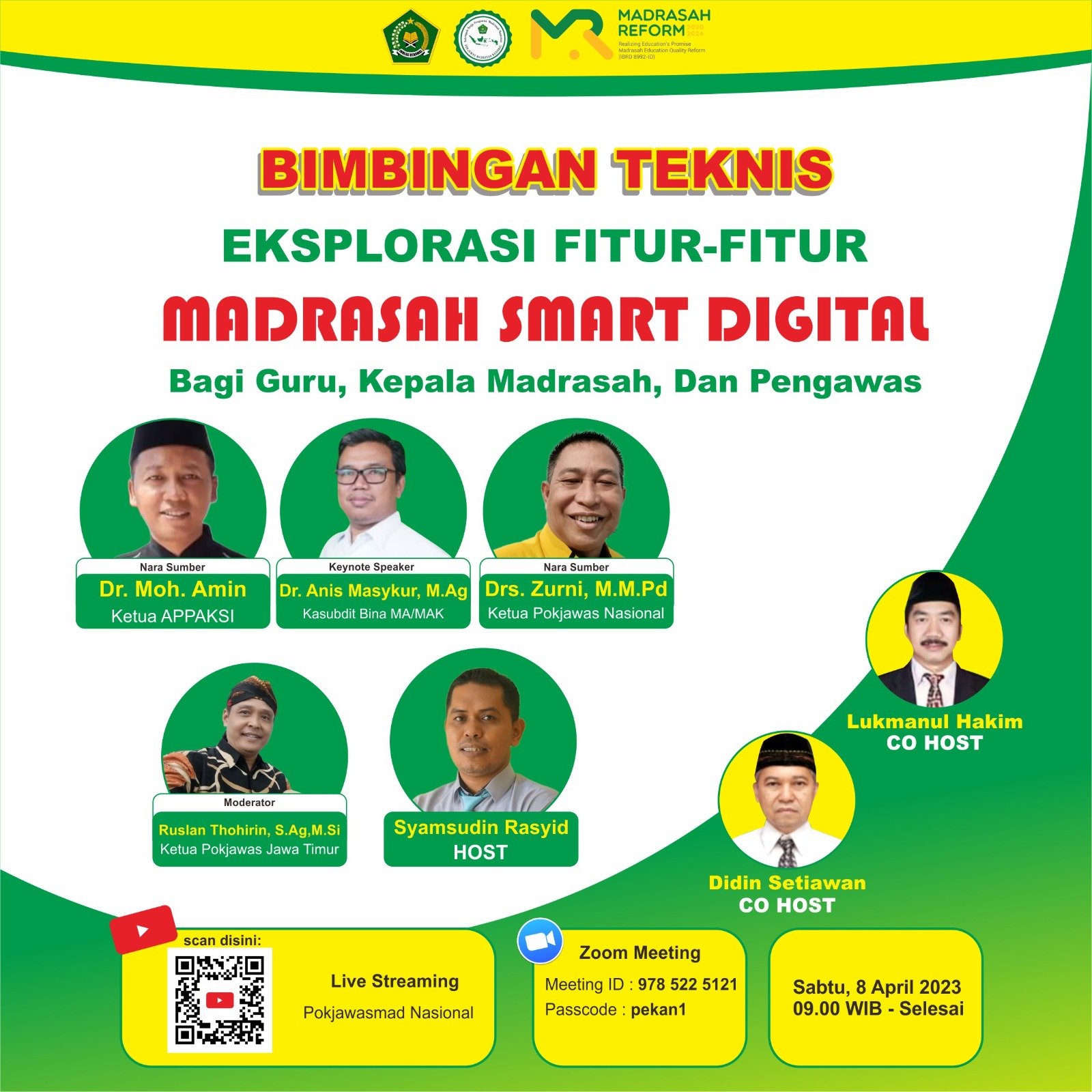 Webinar Bimbingan Teknis Eksplorasi Fitur-fitur Madrasah Smart Digital: Meningkatkan Kompetensi Pendidikan di Era Digital